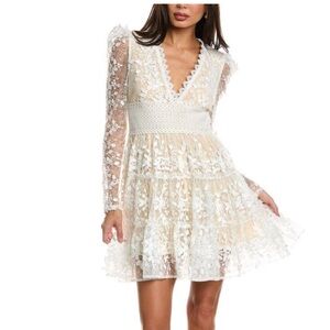 Elegant Lace Dress in Cream NWT